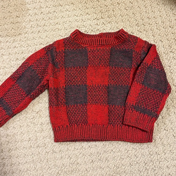 NWOT Gymboree Plaid Cotton Sweater - Picture 2 of 5